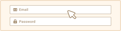 Enter email address and password